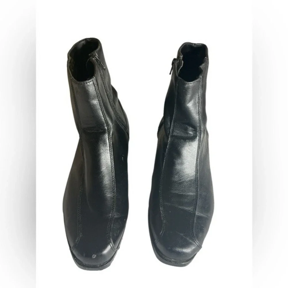 BAYTOWN QUALITY SHOES , BOOTS FOR MEN ZIPPER SIDE COLOR BLACK SIZD 11 WIDE